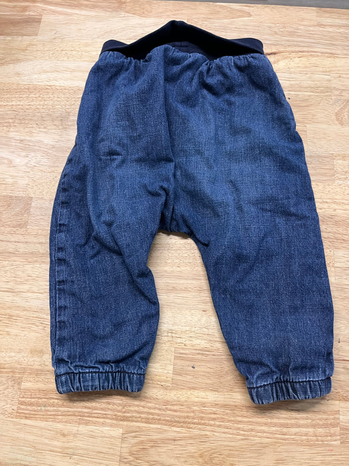 H&M 12–18M – Lined Denim Pants