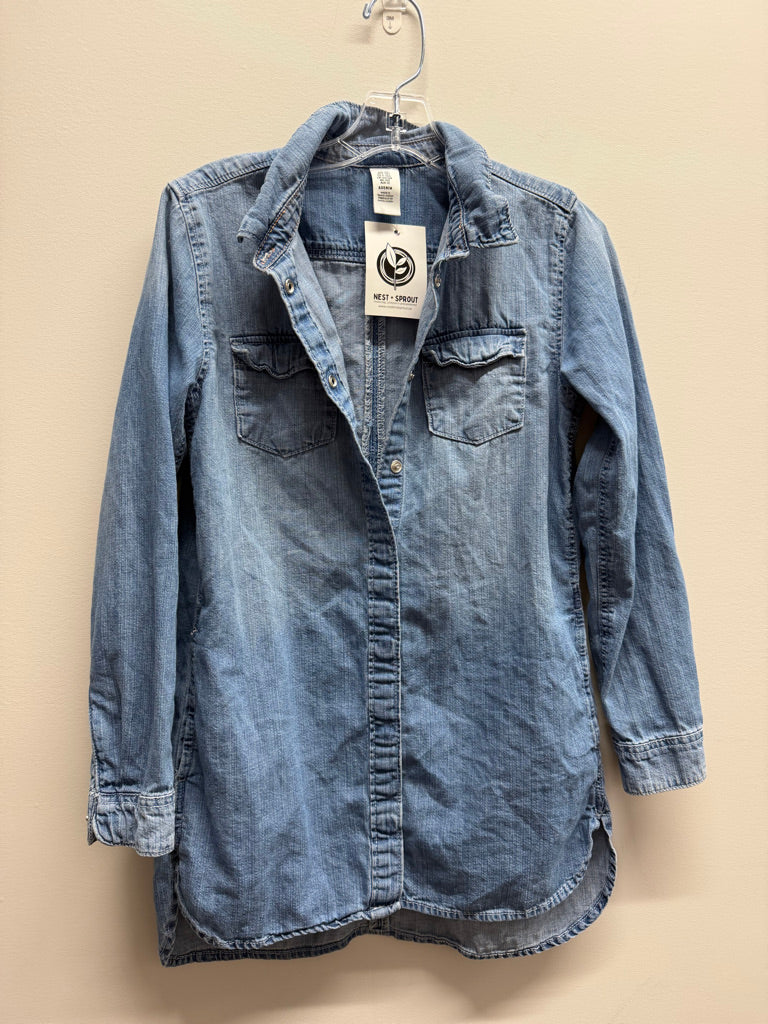 H&M Denim Tunic Long Sleeve – 140 (9/10Y) | Collar
