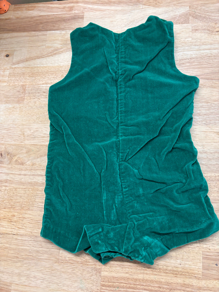 Lisa Jackson Velour Romper 3T – Green Polar Bear