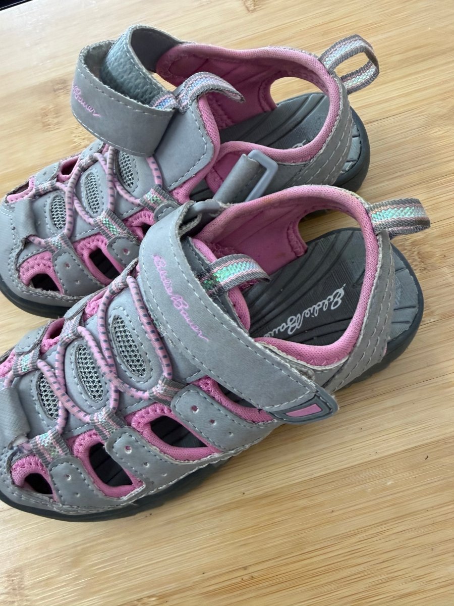 Eddie Bauer Closed-Toe Sandals – 12 | Grey Pink Accents - Nest and Sprout-Consignment