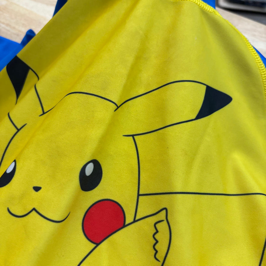 Pokémon Activewear Shirt – Blue Sleeves | Size 7–8Y