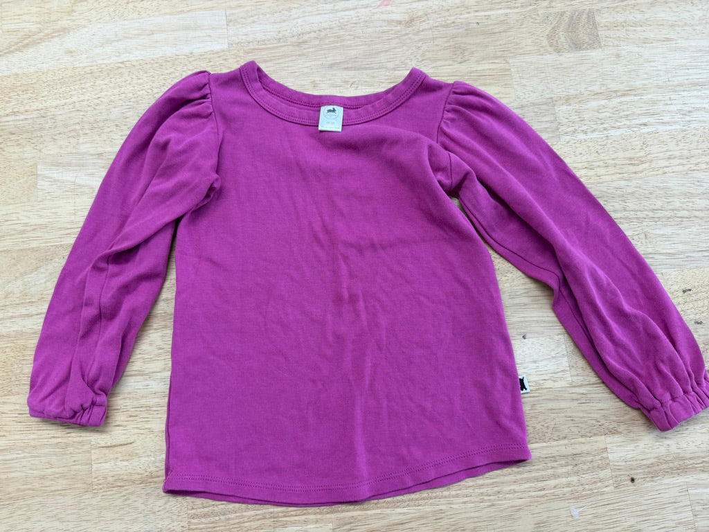 Little & Lively Long Sleeve Top – 1T/2T | Fuchsia play