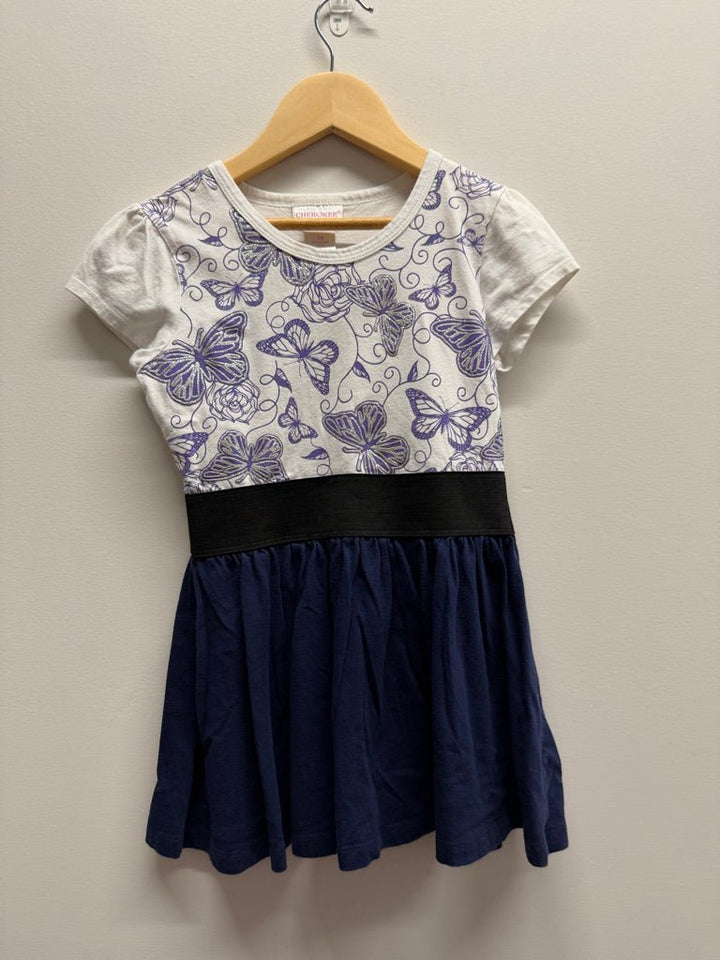 Cherokee Dress – 7/8 | 100% Cotton Butterfly Print | Play - Nest and Sprout-Consignment
