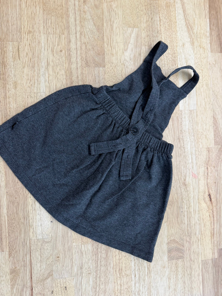 Lil Haven Bamboo Blend Romper Dress – 18-24M | Charcoal