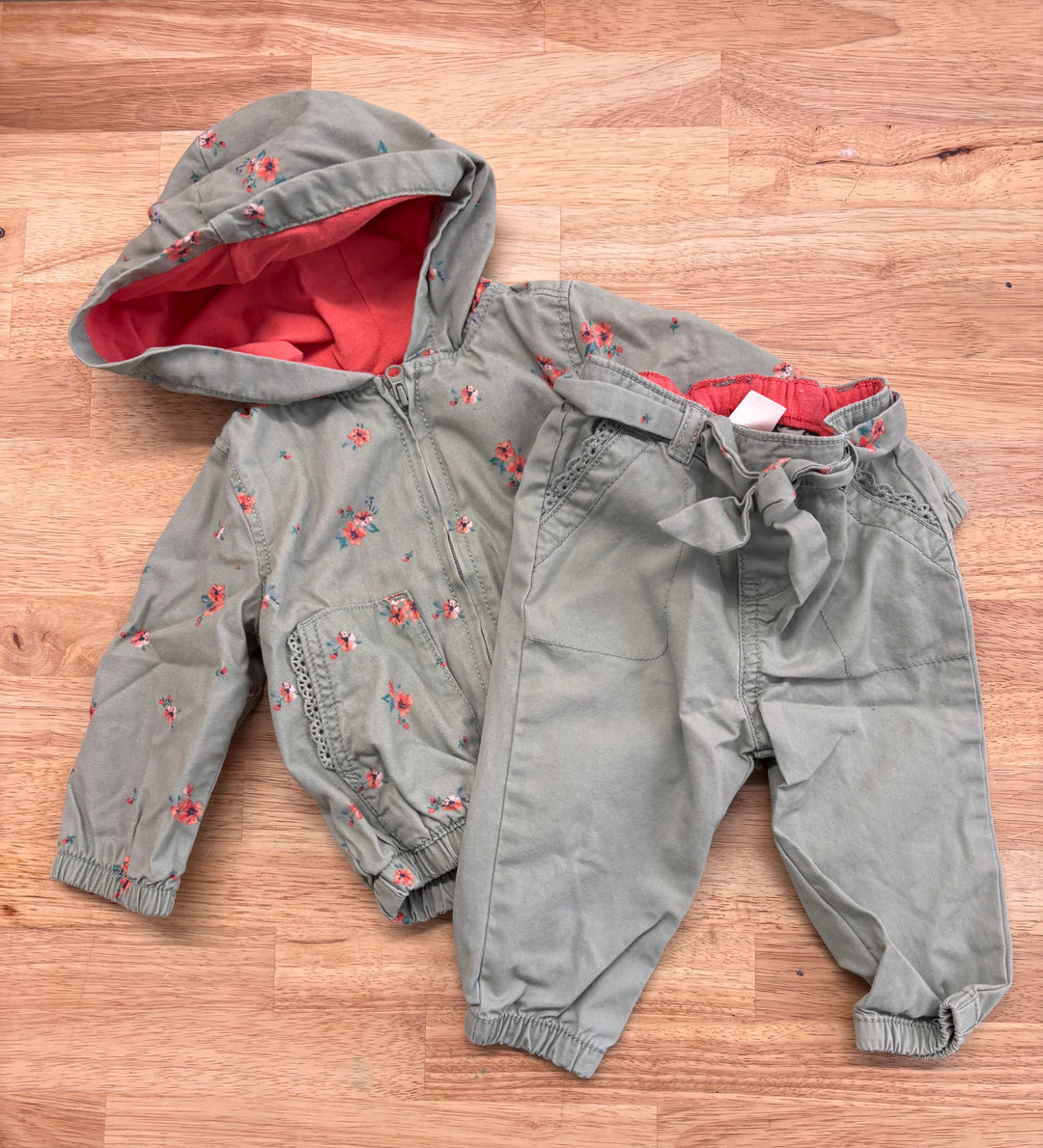 Baby B’gosh Set – Size 6M (Sage Green)