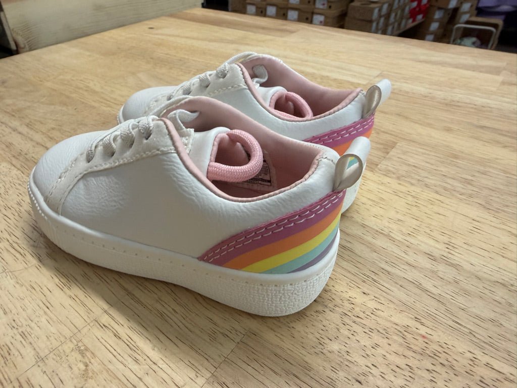 Carter's Rainbow Sneakers – 5 (EU 21) | White - Nest and Sprout-Consignment