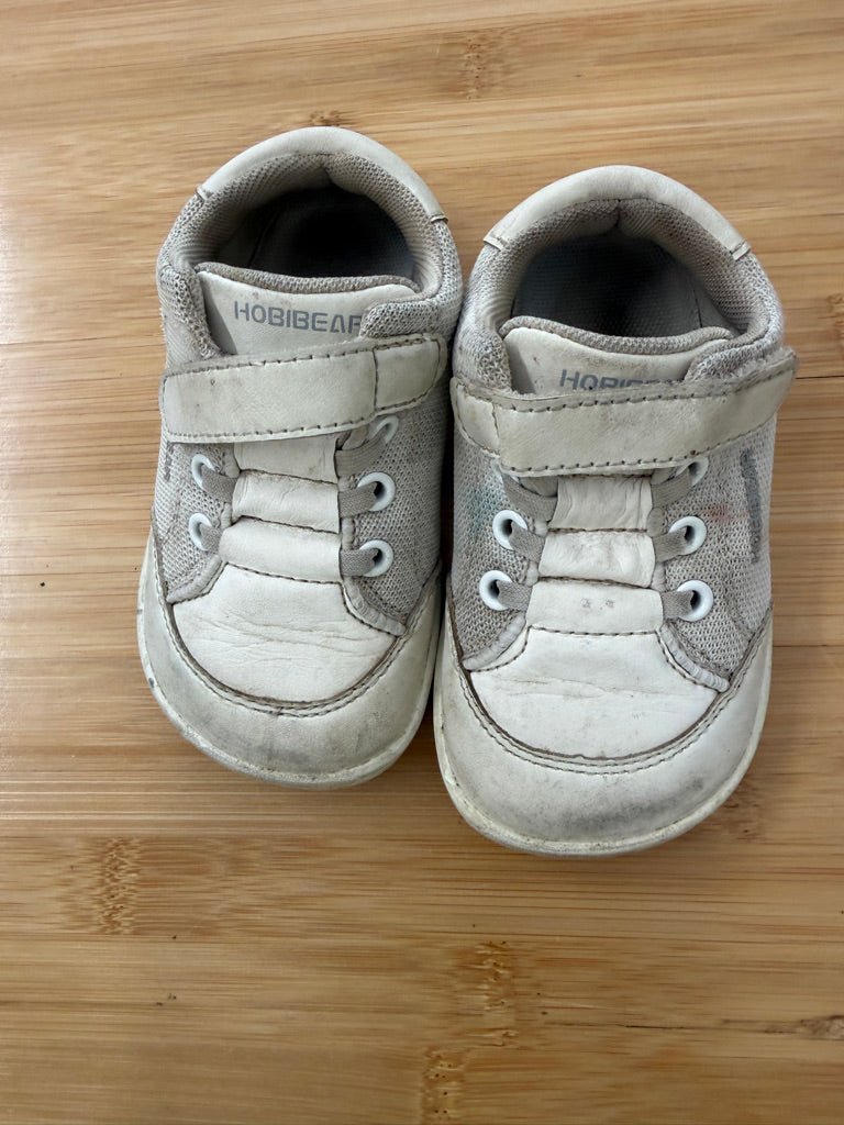 Hobibear Barefoot Sneakers – EU 24 (US 8) | White Velcro - Nest and Sprout-Consignment