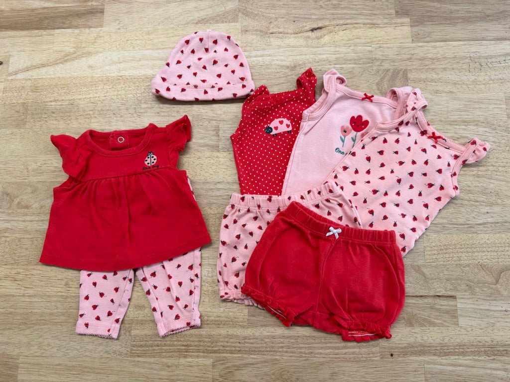 Carter's Newborn Outfit Set – 7-Piece | Heart Ladybug | NWT - Nest and Sprout-Consignment