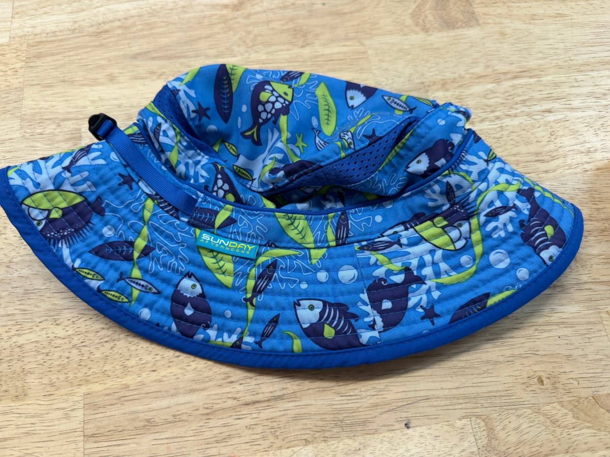 Sunday Afternoons Bucket Hat – 6-24 Months | Fish Print - Nest and Sprout-Consignment