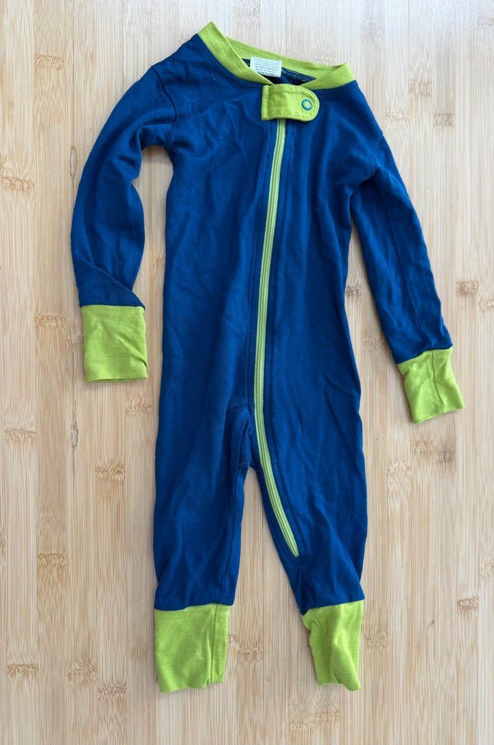 Wee Woolies One Piece Bodyromper – 3-6 Months | Green | Made in Canada