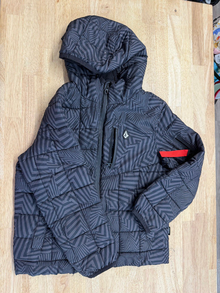 Volcom Geometric Print Puffer Jacket – 7 | Hooded