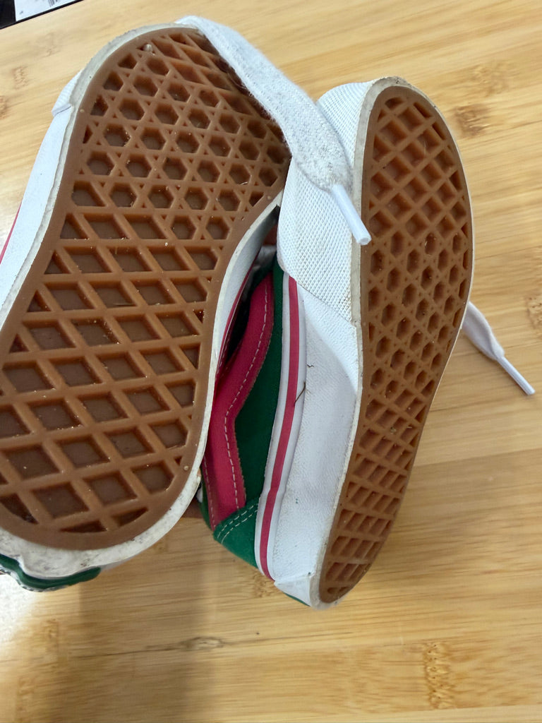 Vans Watermelon Lace-Up Shoes – 11 (EU 29) | Green & Pink Plush Tongue