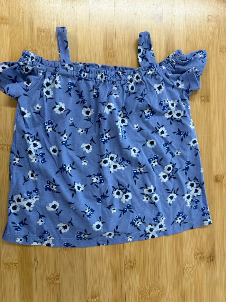 The Children's Place Floral Tank Top – 5/6 | Blue Print - Nest and Sprout-Consignment
