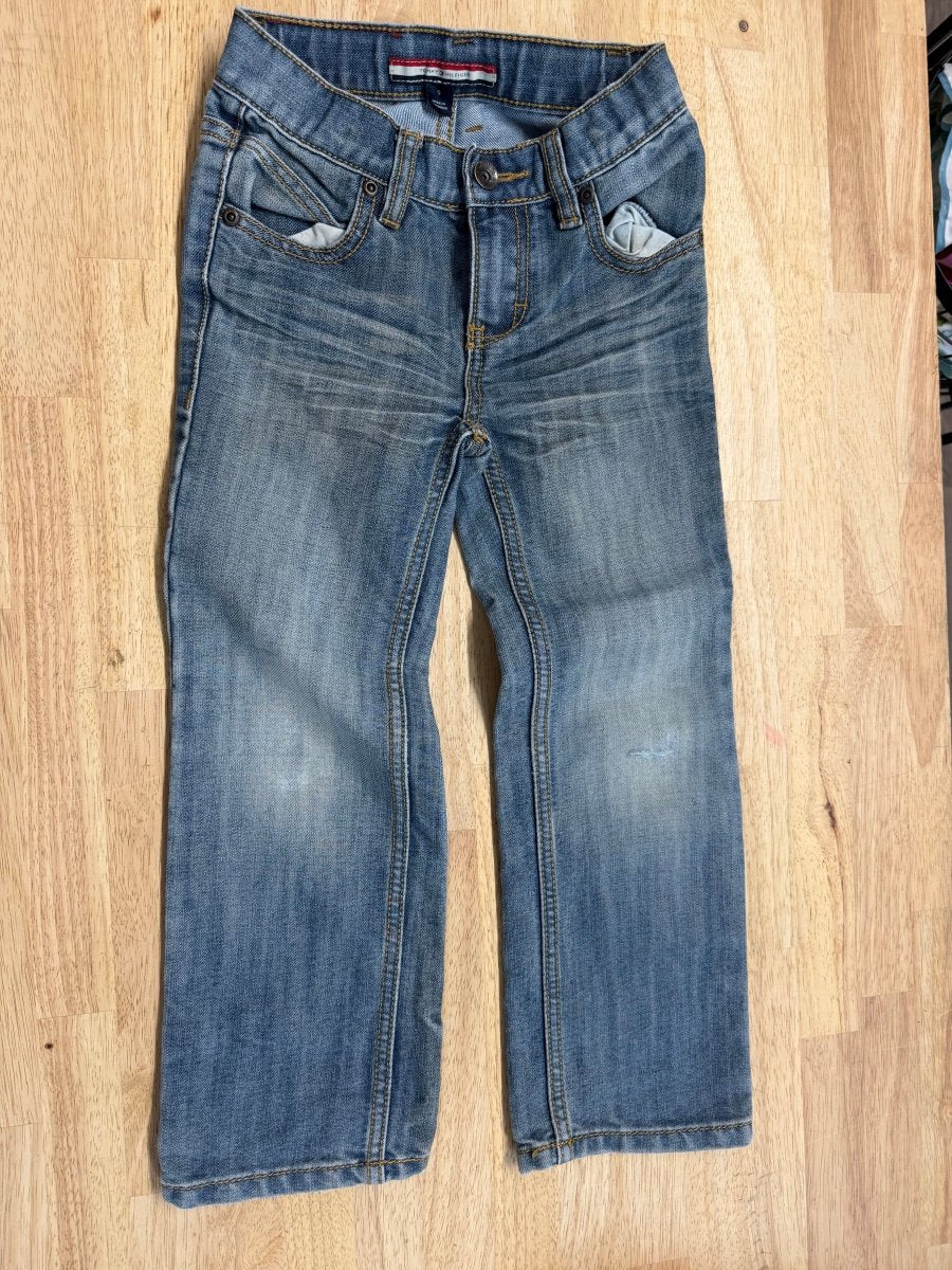 Guess Denim Pants – 5 | Light Wash | Brown Edging - Nest and Sprout-Consignment