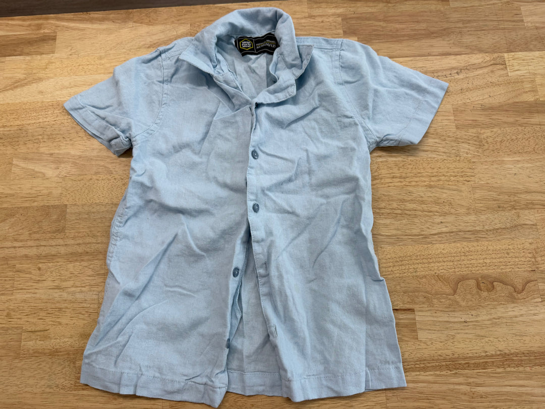 west 49 Button-Up Linen Shirt – Youth M (10/12) | Blu