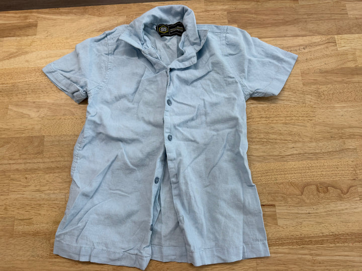 west 49 Button-Up Linen Shirt – Youth M (10/12) | Blu
