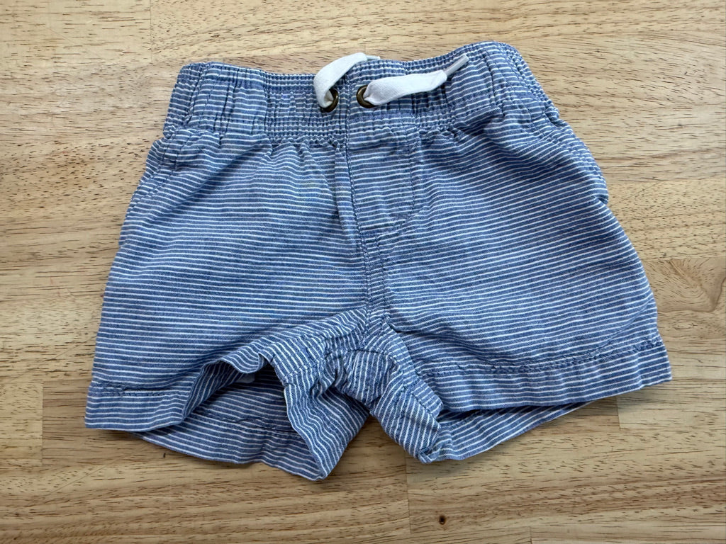 George Chino Shorts – 3–6M | Blue Stripe