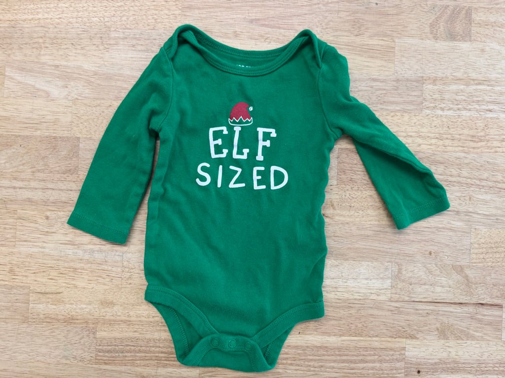 Joe Fresh Elf Bodysuit – 3–6M | Green | Holiday - Nest and Sprout - Consignment
