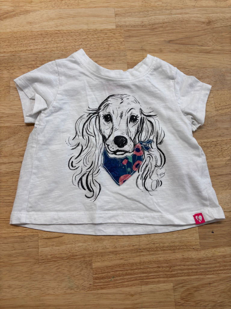 Hatley 12-18M Dog Shirt white
