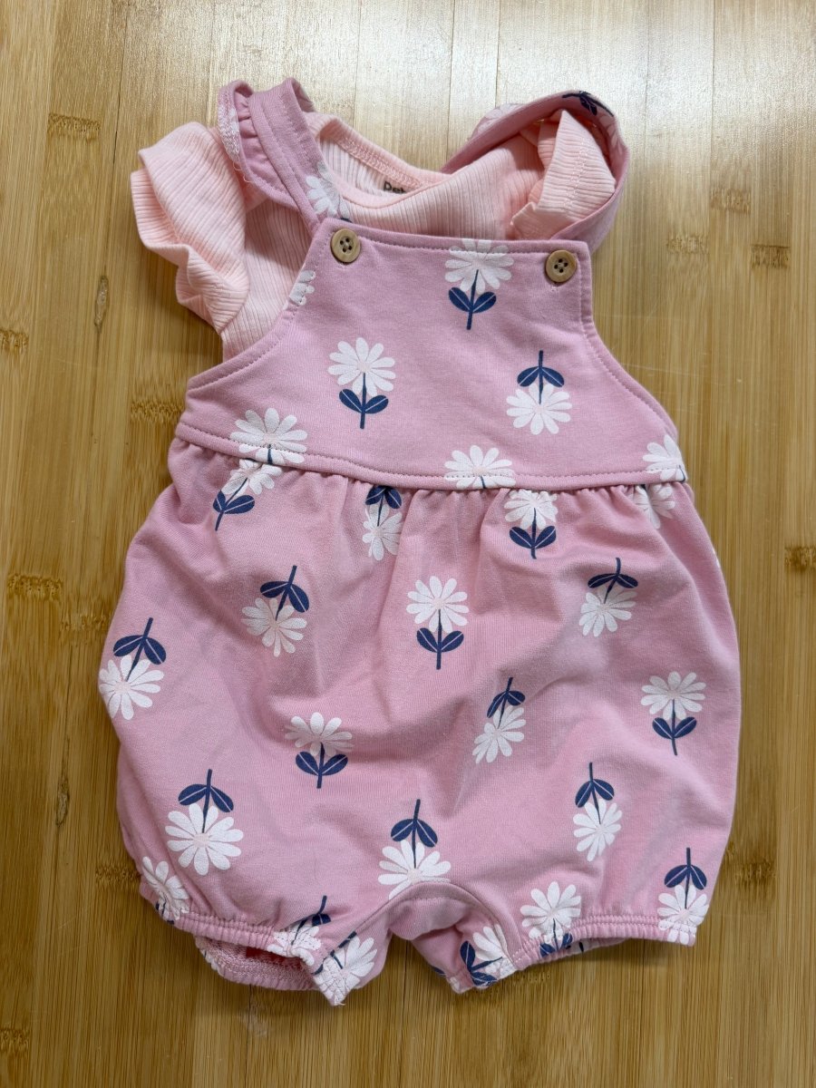 Pekkle Bodysuit Dress – 9 Months | Flower Print - Nest and Sprout-Consignment