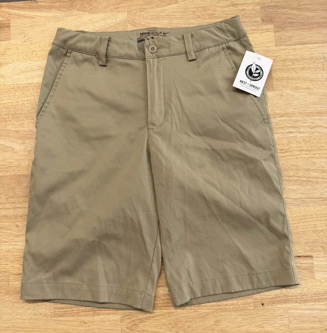 Nike Dri-FIT Golf Shorts – Size M (8–10Y) | Khaki