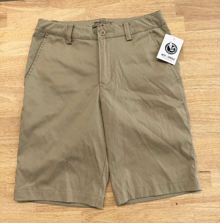 Nike Dri-FIT Golf Shorts – Size M (8–10Y) | Khaki