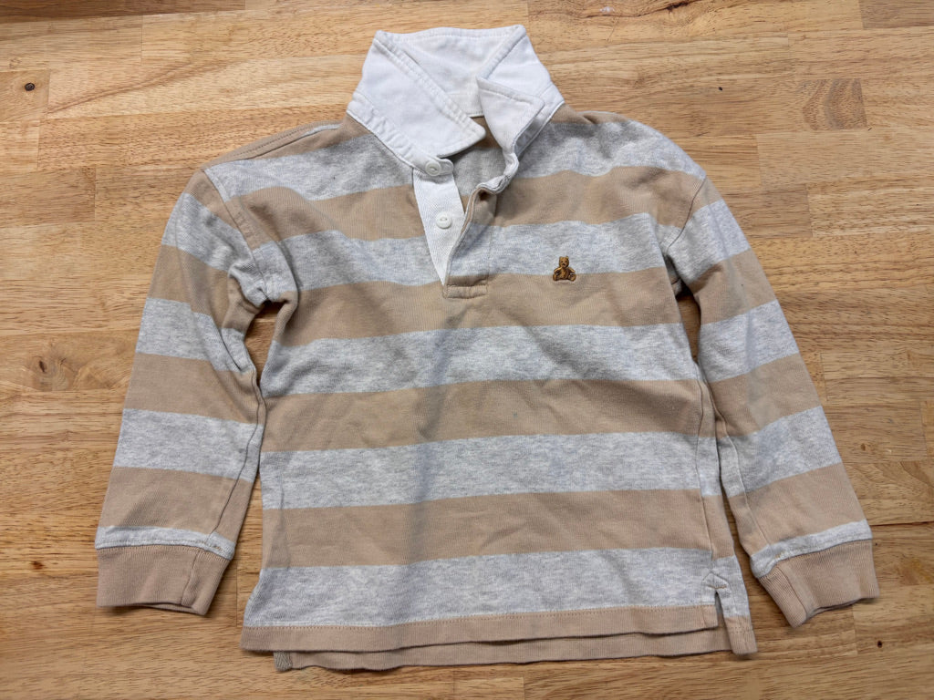 Gap Shirt – 5Y Beige & Grey Collared
