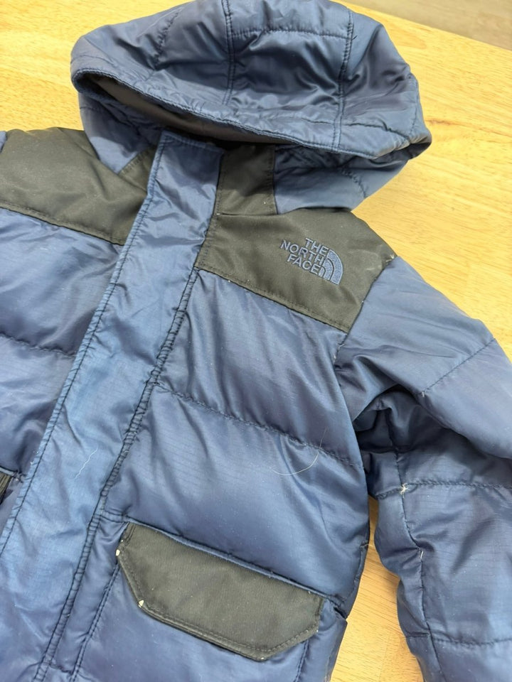 The North Face Down-Filled Jacket – 2 | Navy & Black Goose Down Polyester Shell - Nest and Sprout-Consignment