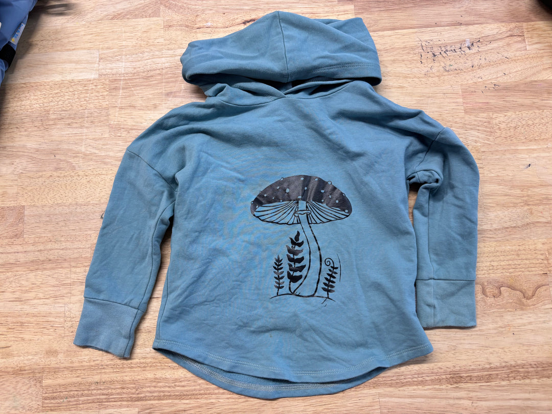 Sugar Sandwich Terry Hoodie Mushroom Print 3T
