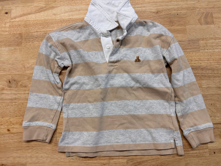 Gap Shirt – 5Y Beige & Grey Collared