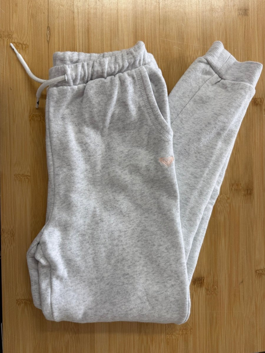 Roxy Girl Heathered Jogger – 10/12 | Light White Grey - Nest and Sprout-Consignment
