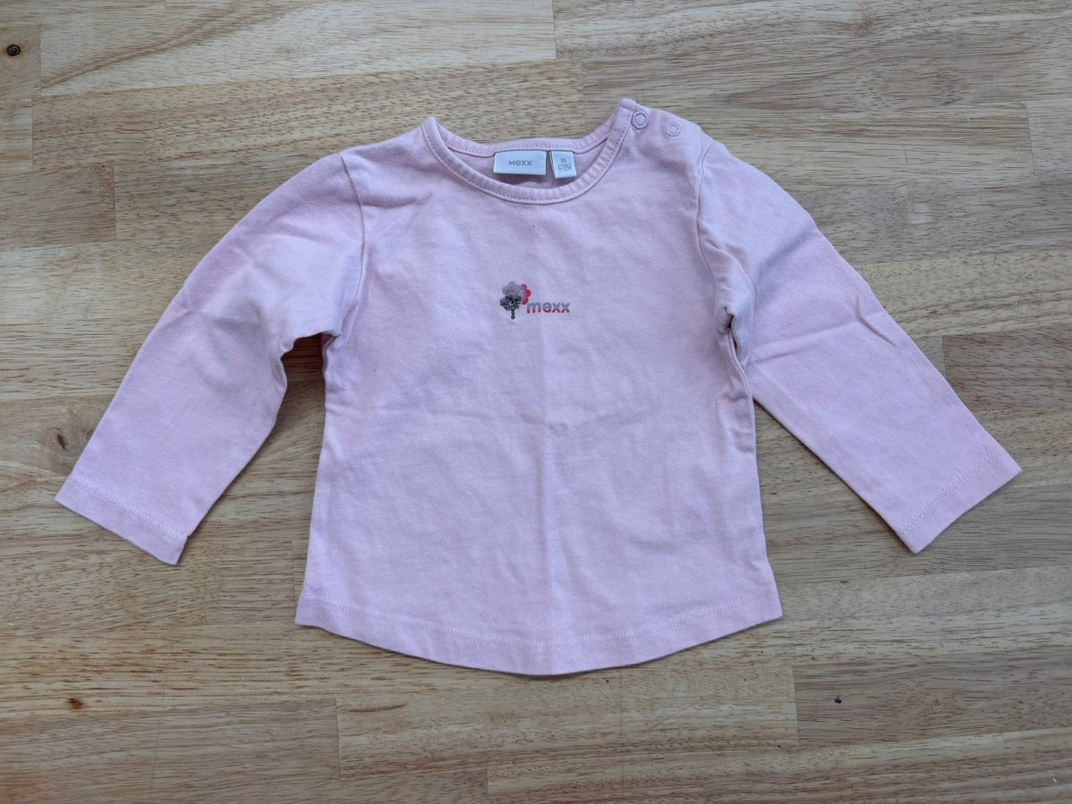 Mexx 9 - 12M Long Sleeve Shirt - Pink - Nest and Sprout - Consignment