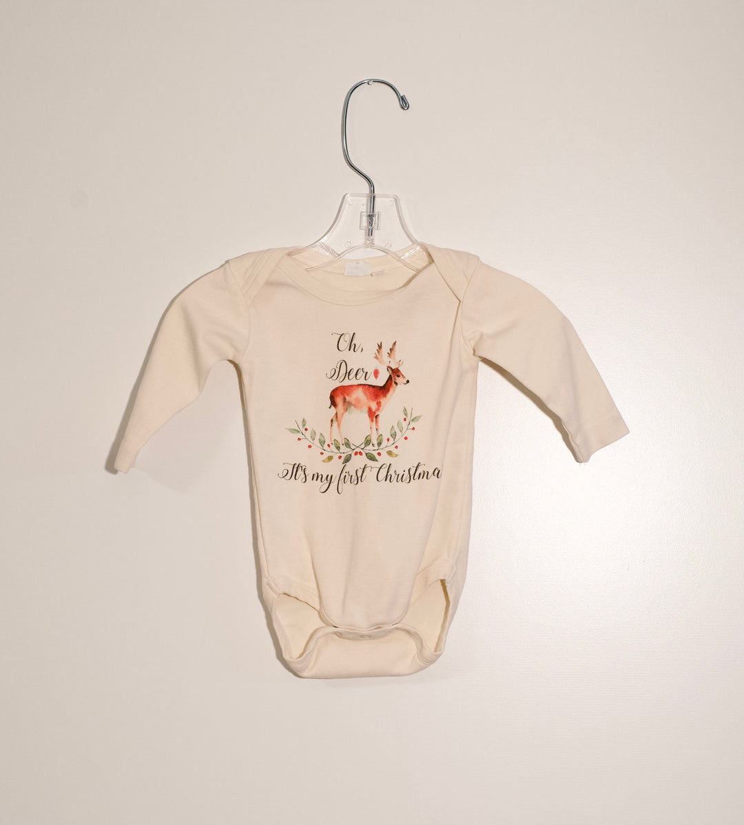 Oh Deer Christmas Bodysuit, XS | Clearance