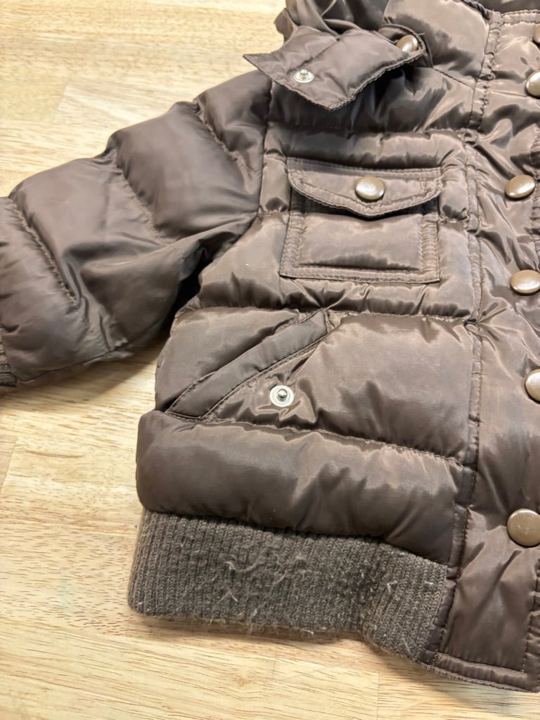 Joe Fresh Puffer Jacket – 1Y Brown - Nest and Sprout-Consignment