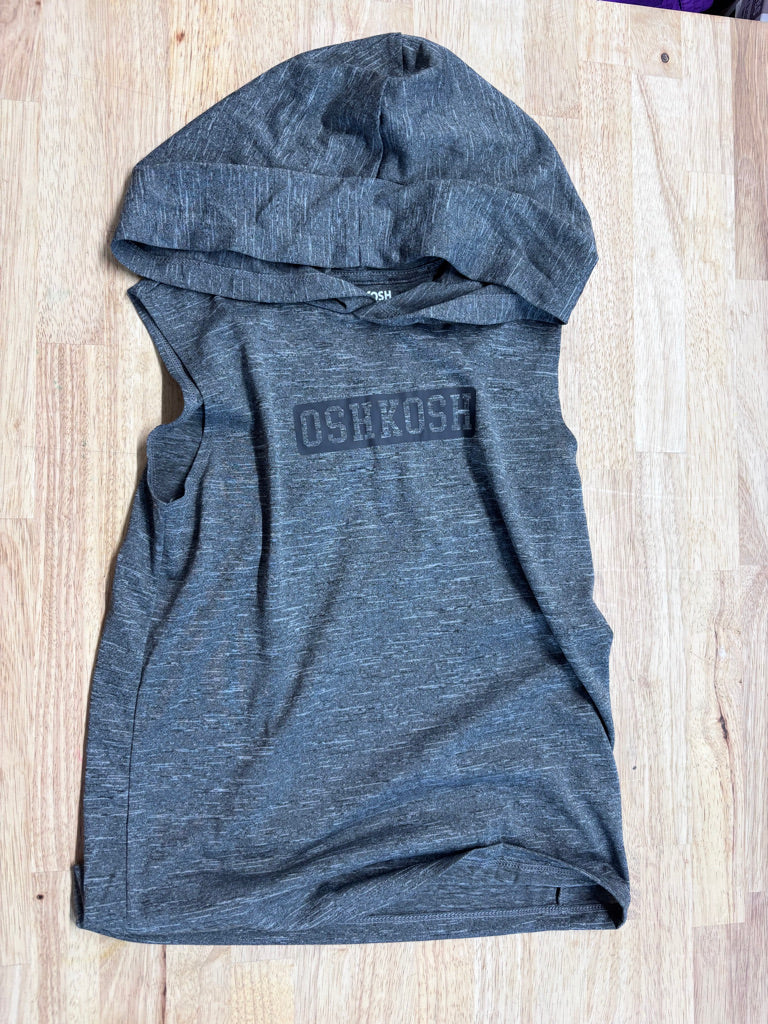 OshKosh Hooded Tank Heather Grey Size 8