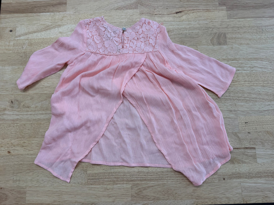 Preview Long Sleeve Top – 4 | Light Pink | Open Back | NWT