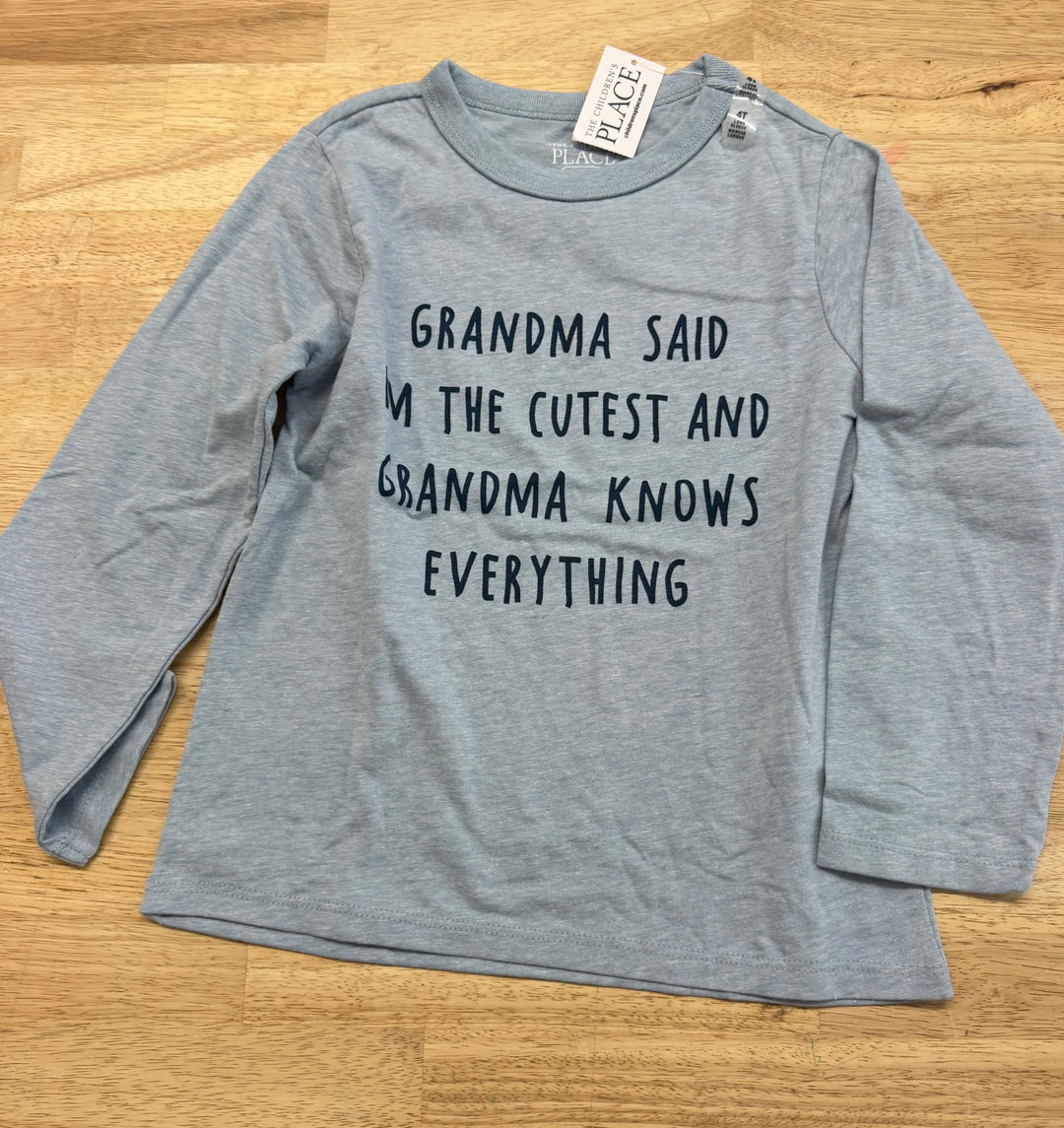 The Children's Place "Grandma Knows Best" Graphic Top – 4T | NWT