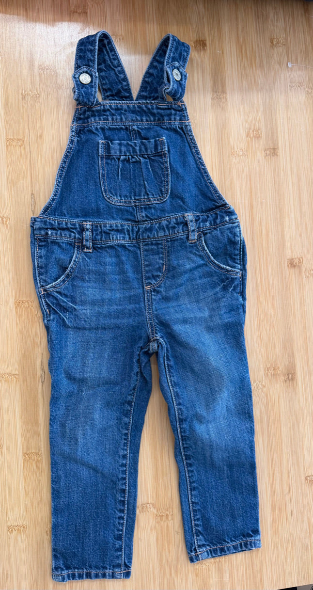 Gap Denim Snap Overalls – 2Y
