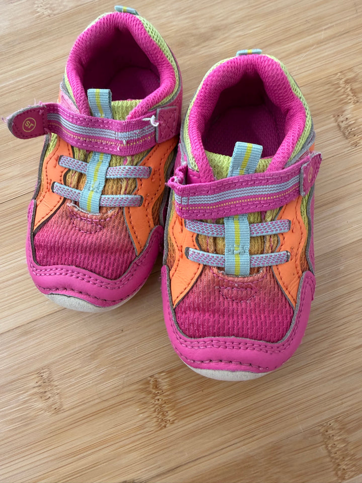 Stride Rite Early Walker – 6 (EU 22) | Orange & Pink