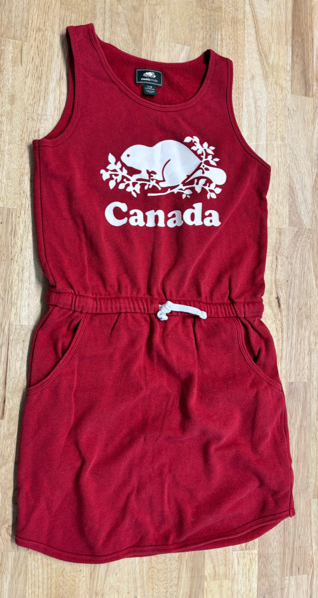 Roots Red Sweater Dress 9-10 years