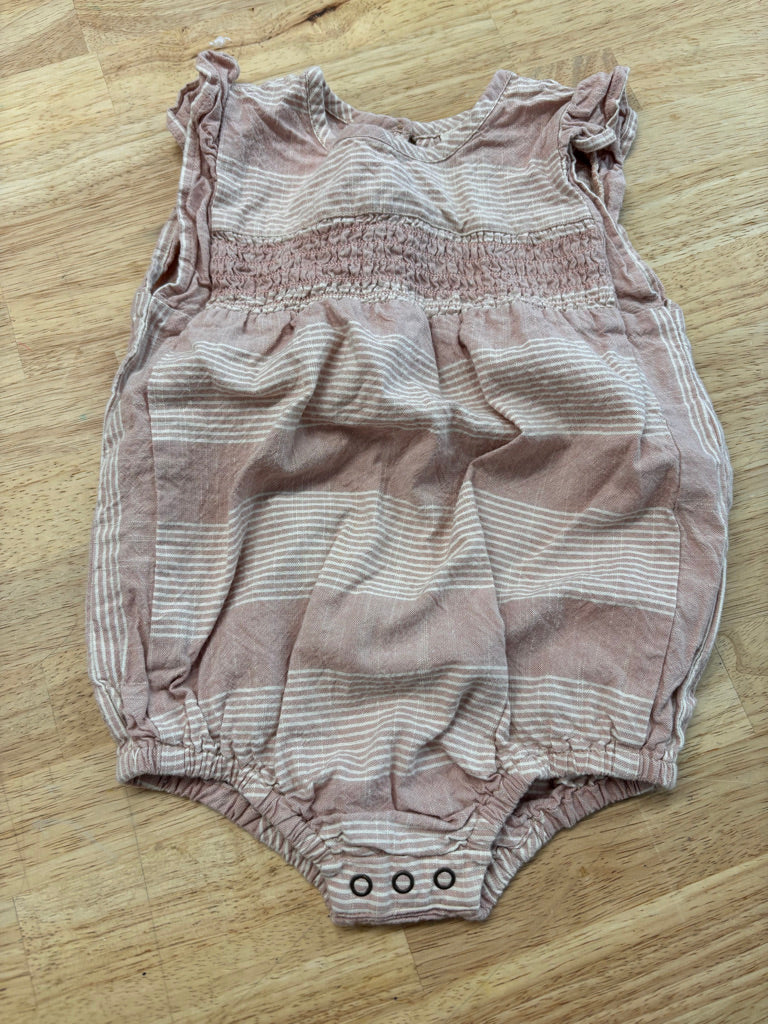 Pehr 12-18M Dusty Rose Romper