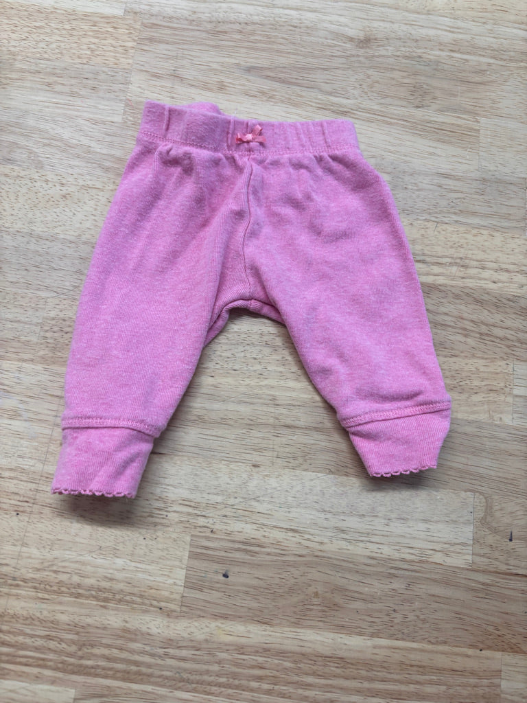 Petit Lem Newborn Pink Pants