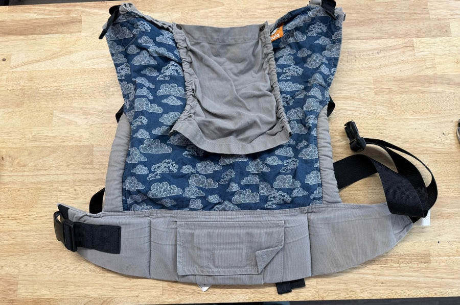 Tula Toddler Buckle Carrier | Grey & Blue Allover Pattern - Nest and Sprout - Consignment