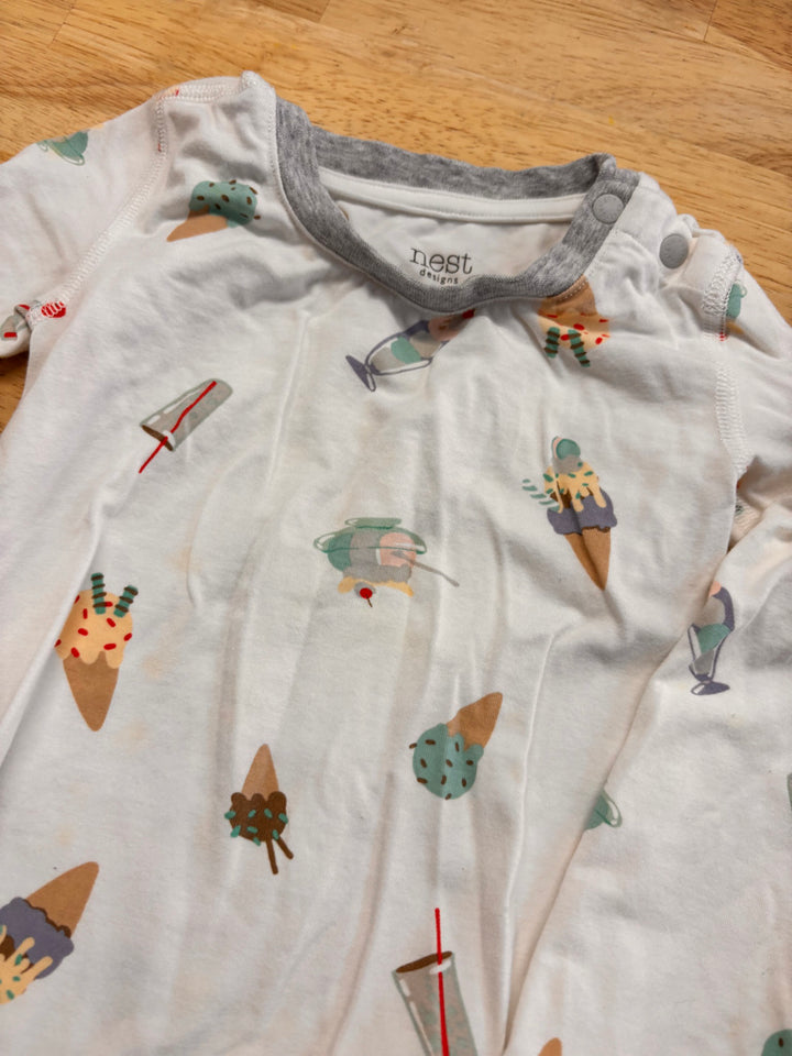 Nest Designs Ice Cream PJ Set – 12-18M
