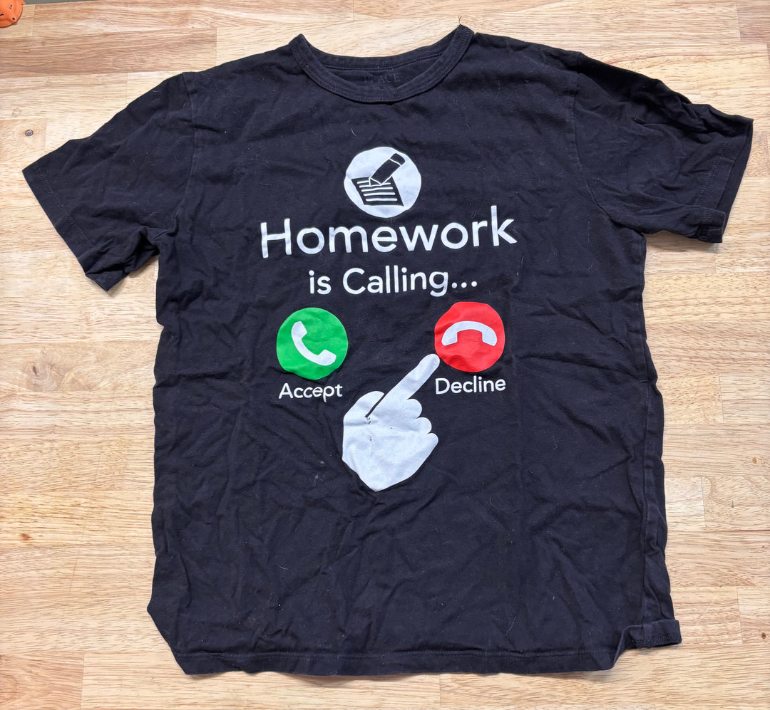 Children’s Place Homework Calling Tee – Size 10-12Y