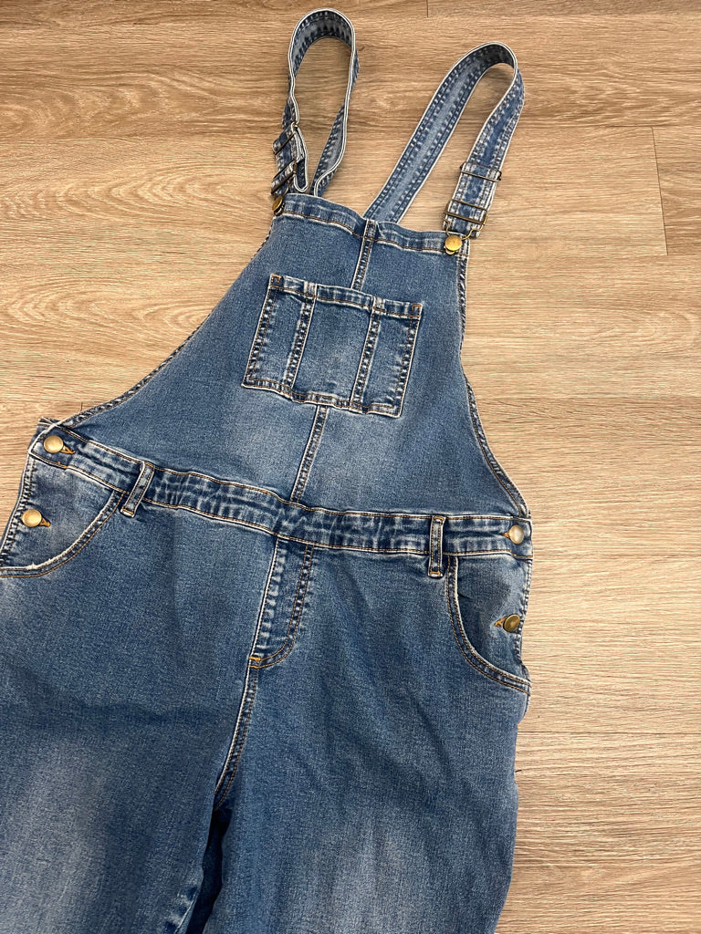 Ripe Maternity Denim Overalls – Large