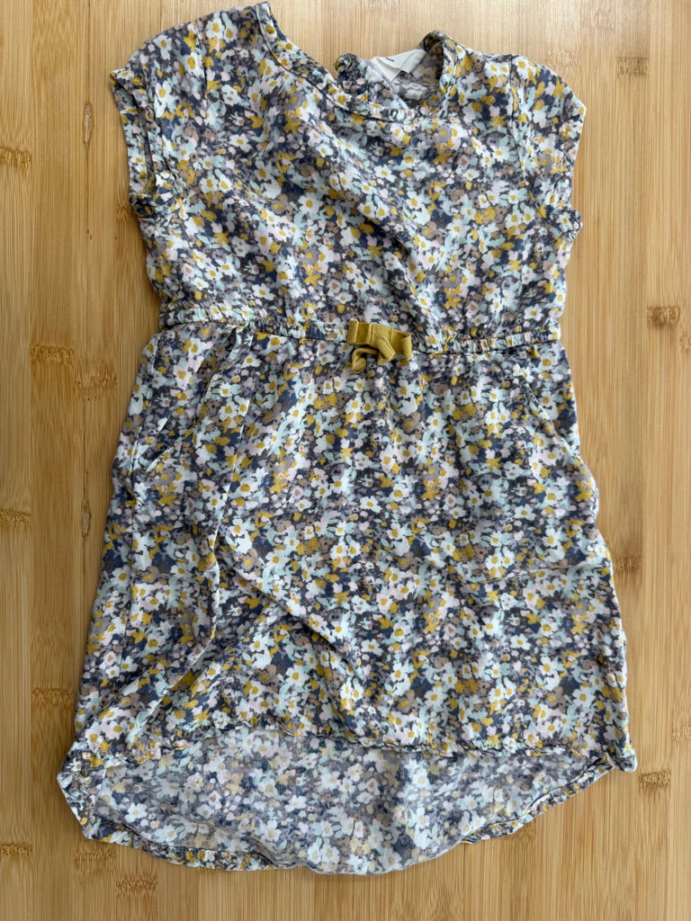 H&M Floral Dress – 2T | Mustard Yellow Pink Purple