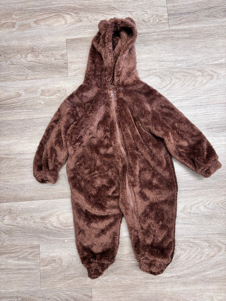 Belan J  Fleece One-Piece Teddy Suit size labeled 100, estimated 2-3 Y