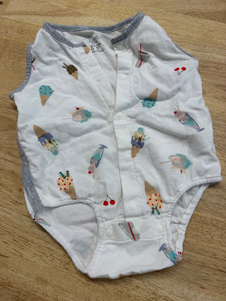 Nest Designs 3-6 m Ice Cream Snap Down Bodysuit - Nest and Sprout-Consignment