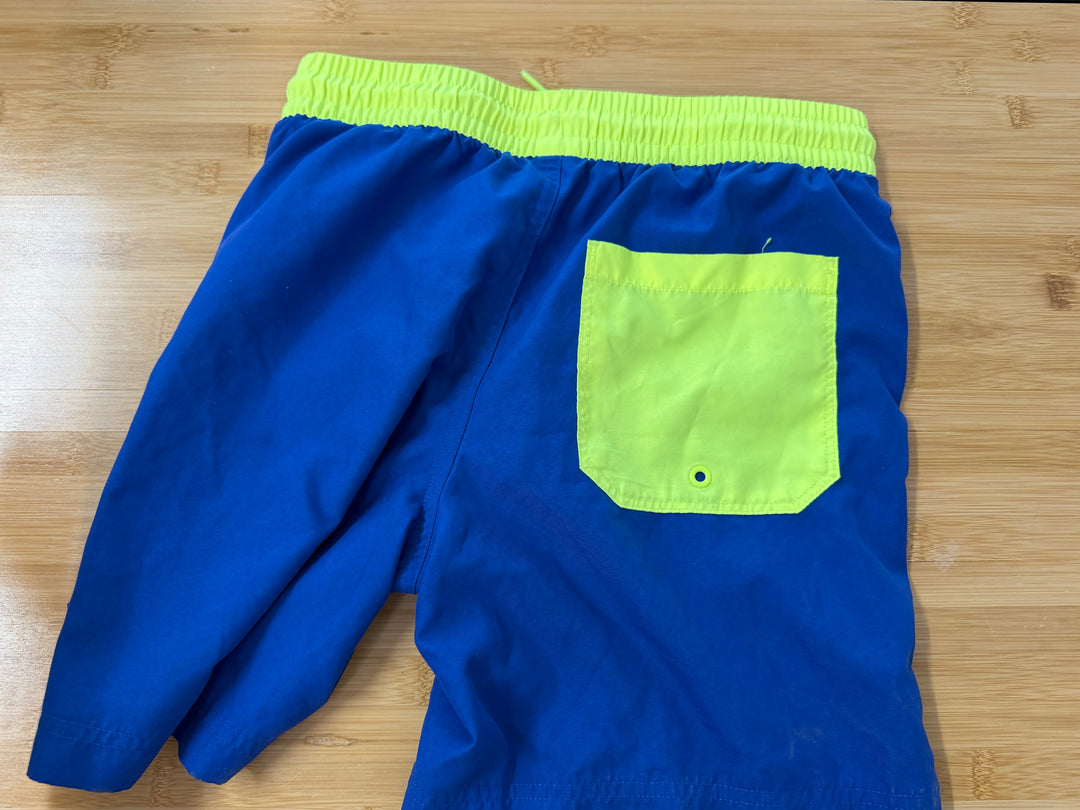 Old Navy Swim Shorts – XL (14/16) | Blue Neon Green Band